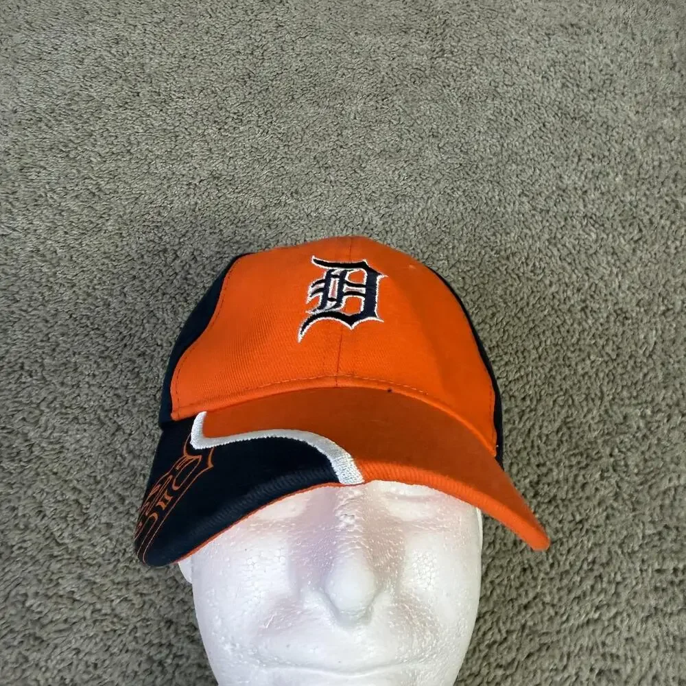 Detroit TigersHat Cap Strap Back Kids One Size Orange MLB Baseball